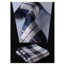 Load image into Gallery viewer, Plaid Wide Necktie &amp; Handkerchief Collection

