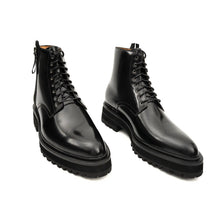 Load image into Gallery viewer, Platform Patent Combat Boots
