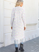 Load image into Gallery viewer, Plus-Size Tassel Fringe Long Cardigan with Colorful Thread Weaving | NCS
