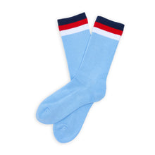Load image into Gallery viewer, Powder 3 Stripe Crew Socks
