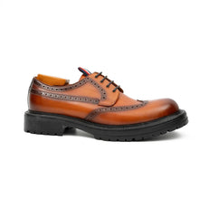 Load image into Gallery viewer, Premium Men's Classic Derby Brogue Shoes Brwon
