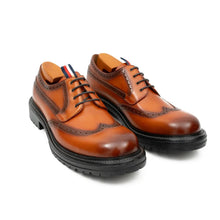 Load image into Gallery viewer, Premium Men's Classic Derby Brogue Shoes Brwon
