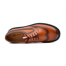 Load image into Gallery viewer, Premium Men's Classic Derby Brogue Shoes Brwon
