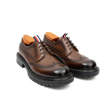 Load image into Gallery viewer, Premium Men's Classic Derby Brogue Shoes Coffee
