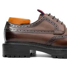 Load image into Gallery viewer, Premium Men's Classic Derby Brogue Shoes Coffee

