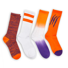 Load image into Gallery viewer, Purple / Orange Mixed Socks 8 Pack
