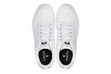 Load image into Gallery viewer, CALTO - Q272  - 2 Inches Taller (White &amp; Gum Sole) -Elevated Leatherette Micro-Perforated Sneakers
