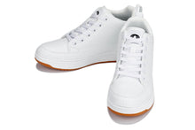 Load image into Gallery viewer, CALTO - Q272  - 2 Inches Taller (White &amp; Gum Sole) -Elevated Leatherette Micro-Perforated Sneakers
