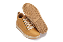 Load image into Gallery viewer, CALTO - Q274  - 2 Inches Taller (Camel Brown &amp; Gum Sole) - Elevated Leatherette Micro-Perforated Sneakers
