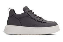 Load image into Gallery viewer, CALTO - Q432 - 2.6 Inches Taller Lightweight (Grey/White Sole) - Chunky Sole Sneakers
