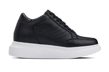 Load image into Gallery viewer, CALTO - Q510 - 2.6 Inches Taller Lightweight (Black/White Sole) - Chunky Sole Sneakers
