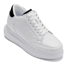 Load image into Gallery viewer, CALTO - Q511 - 2.6 Inches Taller Lightweight (White/White Sole) - Chunky Sole Sneakers
