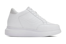 Load image into Gallery viewer, CALTO - Q512 - 2.6 Inches Taller Lightweight (Pure White/White Sole) - Chunky Sole Sneakers
