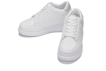 Load image into Gallery viewer, CALTO - Q512 - 2.6 Inches Taller Lightweight (Pure White/White Sole) - Chunky Sole Sneakers
