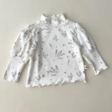 Load image into Gallery viewer, High Collar Long Sleeve Cotton T-shirt for Baby Girls - # BAAA1111010004
