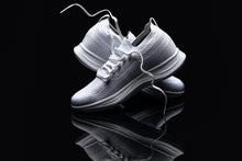 Load image into Gallery viewer, CALTO - QA061 - 2.4 Inches Taller (White/White Sole) - Lightweight Knitted Sneakers
