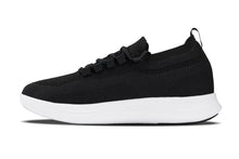 Load image into Gallery viewer, CALTO - QA062 - 2.4 Inches Taller (Black/White Sole) - Lightweight Knitted Sneakers
