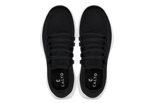 Load image into Gallery viewer, CALTO - QA062 - 2.4 Inches Taller (Black/White Sole) - Lightweight Knitted Sneakers
