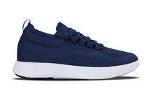 Load image into Gallery viewer, CALTO - QA063 - 2.4 Inches Taller (Navy/White Sole) - Lightweight Knitted Sneakers
