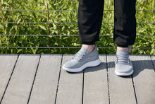 Load image into Gallery viewer, CALTO - QA065 - 2.4 Inches Taller (Grey/White Sole) - Lightweight Knitted Sneakers
