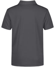Load image into Gallery viewer, Nautica Boys' School Uniform Short Sleeve Polo Shirt, Button Closure, Moisture Wicking Performance Material 8 Dark Charcoal - # BOAA11510002
