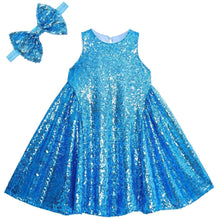 Load image into Gallery viewer, YIYI Sparkle Sequin Flower Girl Dress, Age 8 XL
