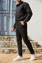 Load image into Gallery viewer, Boys Mens Fashion Slim Fit Dress Pants Casual Business Skinny Stretch Pants Golf Pants Small Navy - # BOAA13410005
