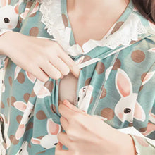 Load image into Gallery viewer, Pure Cotton Maternity Pajama Set for Nursing Mothers - # BAGE211510128-NURSG
