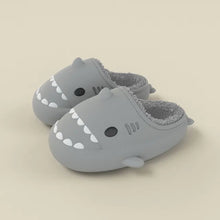 Load image into Gallery viewer, Detachable Kids Winter Shark Slippers - # BOAA71410001
