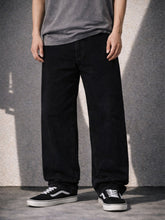 Load image into Gallery viewer, BLACK RELAXED DENIM [STRETCH]
