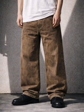 Load image into Gallery viewer, TAN RELAXED DENIM
