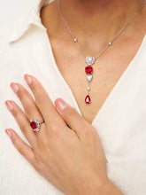 Load image into Gallery viewer, Exquisite Ruby Necklace - Ruby Veil
