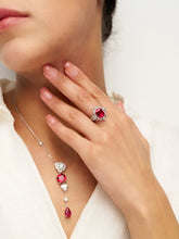 Load image into Gallery viewer, Exquisite Ruby Necklace - Ruby Veil
