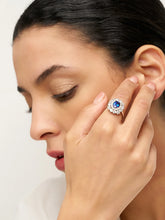 Load image into Gallery viewer, Exquisite Sapphire Ring - Ocean'S Petals
