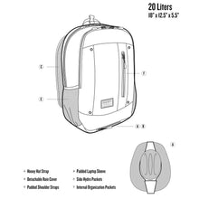 Load image into Gallery viewer, HOOey "Rockstar" Rodeo Pattern (Cream/Black) - Backpack
