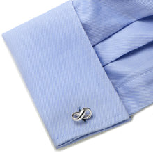 Load image into Gallery viewer, Sterling Silver Infinity Symbol Cufflinks
