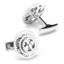 Load image into Gallery viewer, Sterling Silver Cyclist Cufflinks
