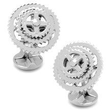 Load image into Gallery viewer, Sterling Silver Cyclist Cufflinks

