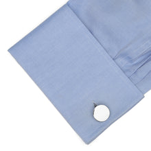 Load image into Gallery viewer, Sterling Silver Infinity Edge Round Engravable Cufflinks
