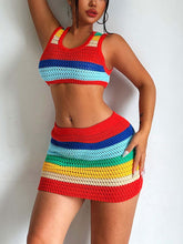 Load image into Gallery viewer, Rainbow Spoon Neck Sleeveless Knit Dress  | NCS
