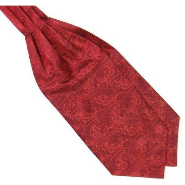 Red Paisley Gentleman Collection Ascot/Cravat Tie