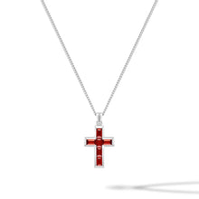 Load image into Gallery viewer, Gemstone Cross Pendant - Ruby

