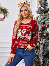 Load image into Gallery viewer, Red Snowflake Christmas Pullover Sweater | NCS
