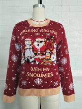 Load image into Gallery viewer, Red Snowflake Christmas Pullover Sweater | NCS
