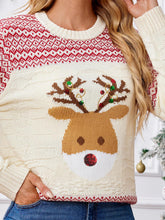 Load image into Gallery viewer, Reindeer Sequin Embroidered Ugly Christmas Sweater | NCS
