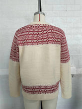 Load image into Gallery viewer, Reindeer Sequin Embroidered Ugly Christmas Sweater | NCS
