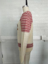 Load image into Gallery viewer, Reindeer Sequin Embroidered Ugly Christmas Sweater | NCS
