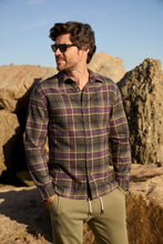 Load image into Gallery viewer, Brian Flannel Plaid Shirt - Grape Combo
