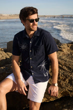 Load image into Gallery viewer, Mariner Terry Camp Collar Shirt - Navy Blazer

