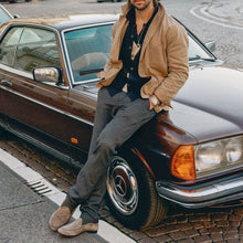 Load image into Gallery viewer, Men's Olive Grey Suede Milano Loafer
